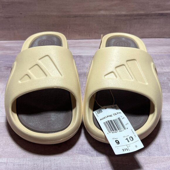 Adidas Adicane Slide Sandals US Mens 9/10 WMN Beige Lightweight Casual - Picture 1 of 4